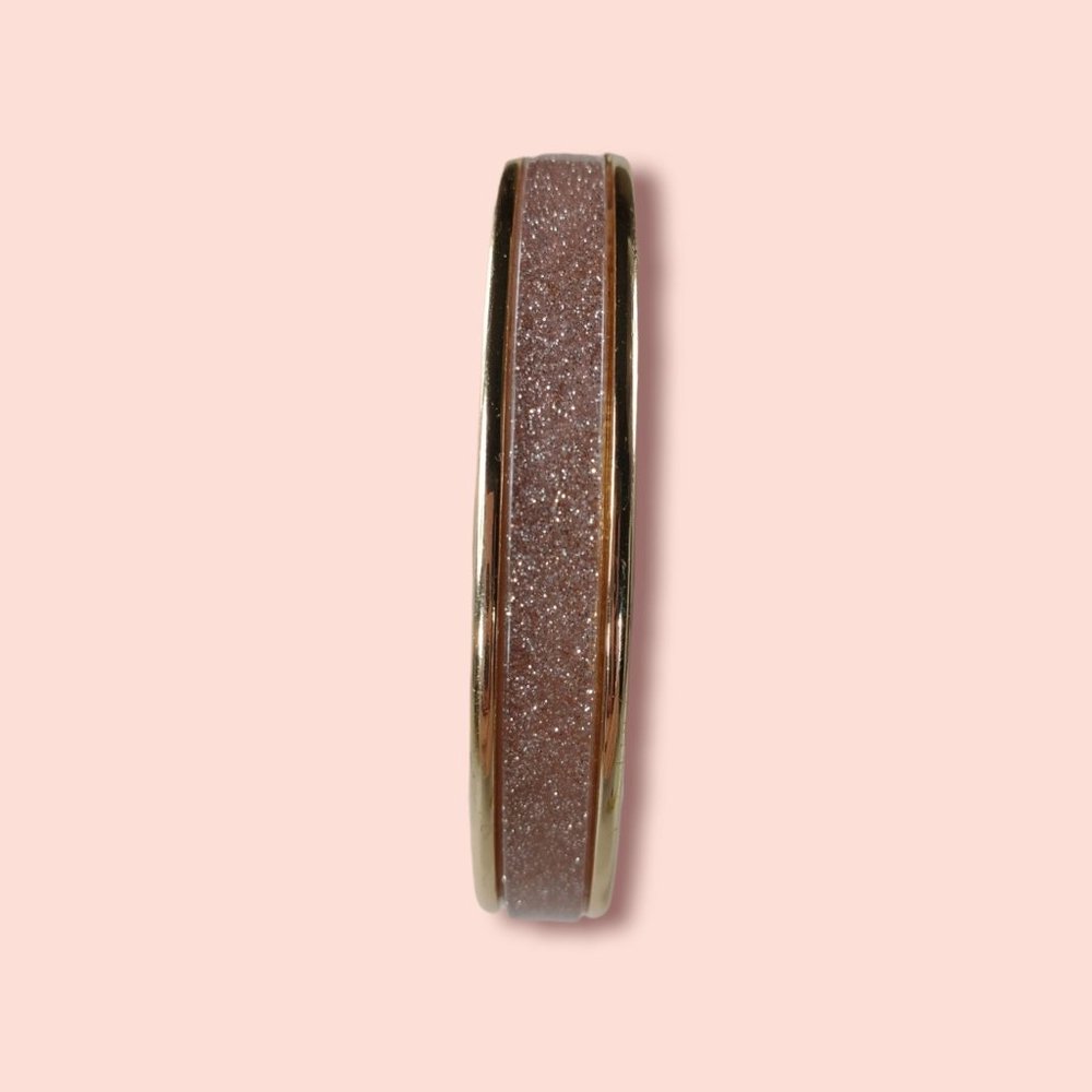 Bracelet cuff pink glittery - Picture 1 of 7